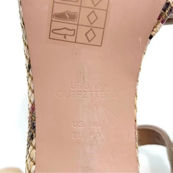 urban outfitters | sienna rattan raffia platform sandal heels 9 - Picture 11 of 13